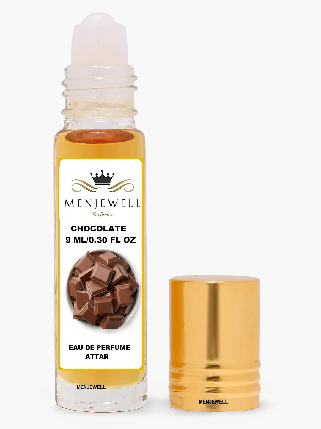 Menjewell Chocolate Eau De Parfum Attar Perfume 9ml 0.3 Fl.oz. Unisex Fragrance | Long Lasting - Image 2