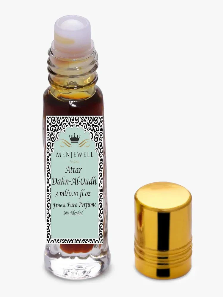 Menjewell Dahn-Al-Oudh Attar Perfume 3ml 0.1 Fl.oz. Finest Pure Perfume | Alcohol Free | Unisex Fragrance - Image 3
