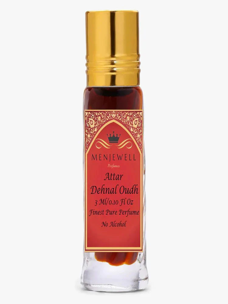 Menjewell Dehnal Oudh Attar Perfume 3ml 0.1 Fl.oz. Finest Pure Perfume | Alcohol Free | Unisex Fragrance - Image 2