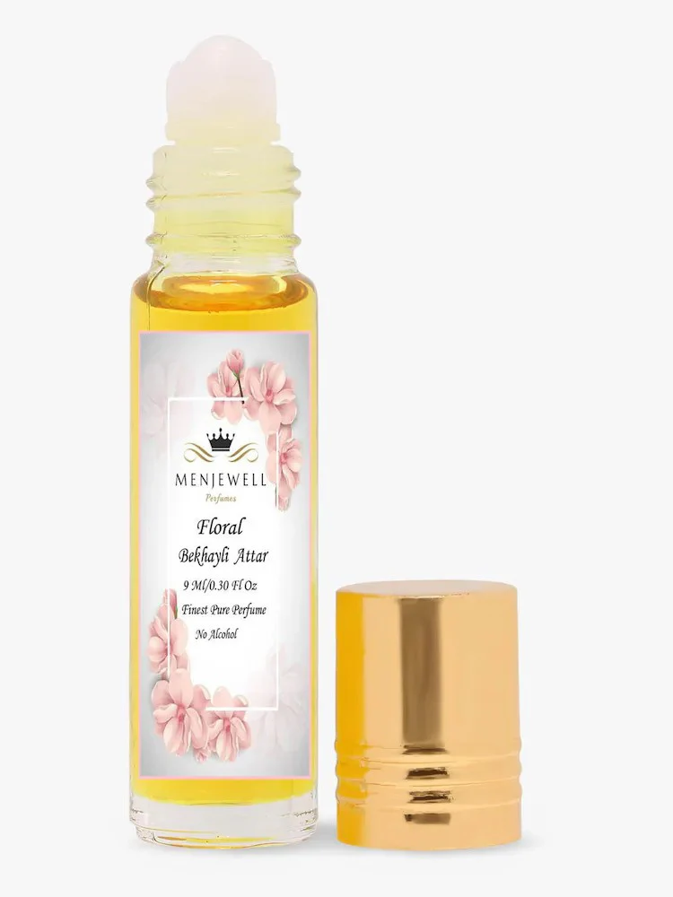 Menjewell Floral Bekhayli Attar Perfume 9ml 0.3 Fl.oz. Finest Pure Perfume | Long Lasting - Image 2