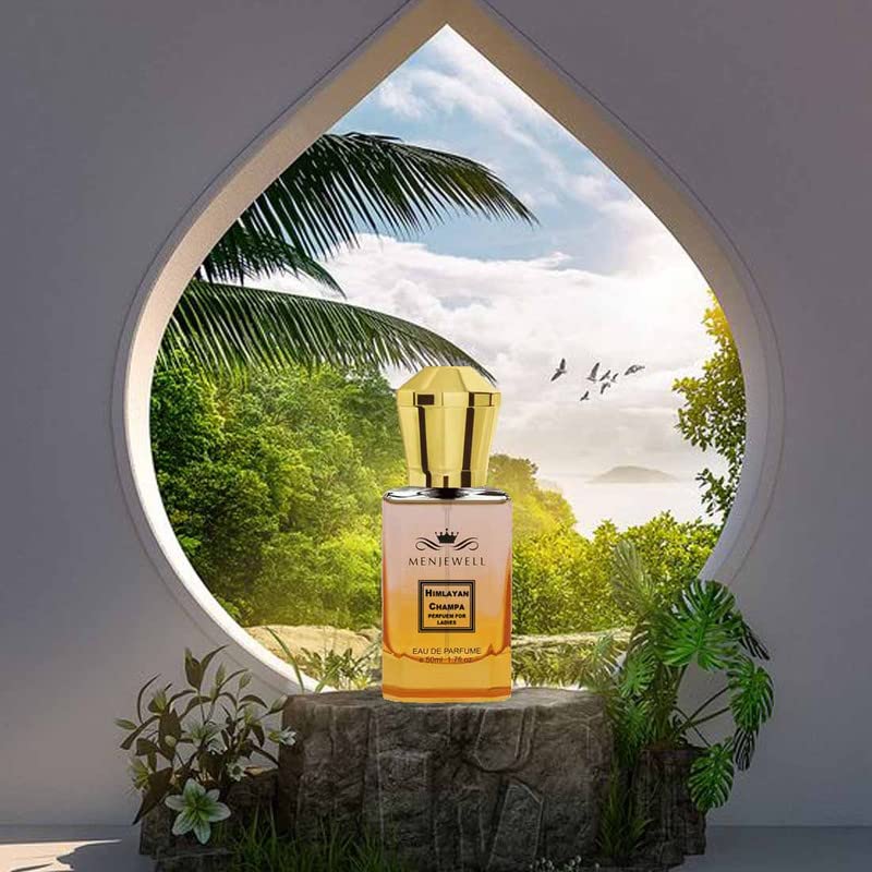 Menjewell Himalayan Champa Perfume For Ladies Eau De Parfum 50ml 1.7 Fl.oz. Long Lasting | Women Fragrance - Image 4