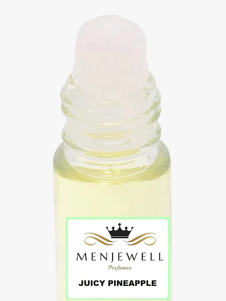 Menjewell Juicy Pineapple + Juicy Orange Eau De Perfume Attar 9ml 0.3 Fl.oz. Each Pack Of 2 | Unisex Fragrance - Image 7