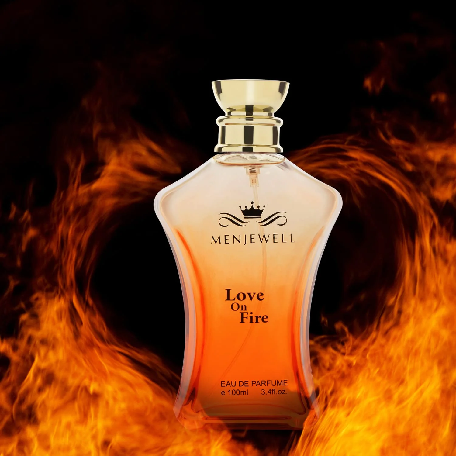 Menjewell Love On Fire Eau De Parfum 100ml 3.4 Fl.oz. Long Lasting | Alcohol Free | Men Fragrance - Image 2