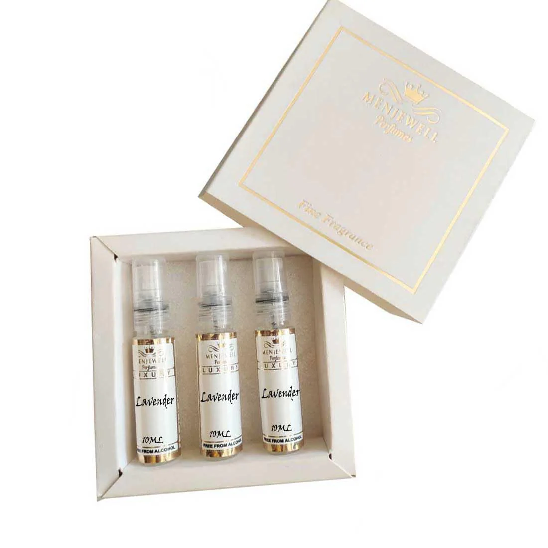 Menjewell Luxury Lavender Eau De Parfum 3x 0.3 Fl.oz. Perfume Gift Set For Her | Alcohol Free - Image 2