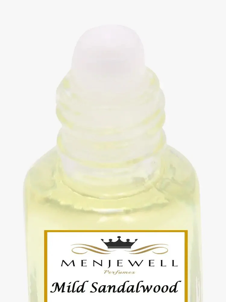 Menjewell Mild Sandalwood Attar Perfume 5ml 0.17 Fl.oz. Unisex Fragrance Alcohol Free | Long Lasting - Image 3