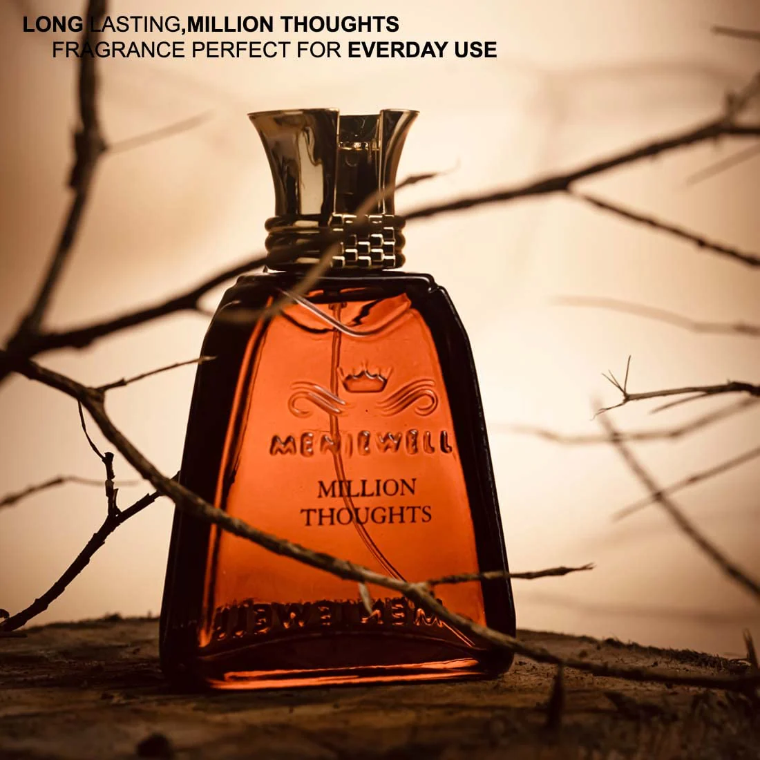 Menjewell Million Thoughts Eau De Parfum 100ml 3.4 Fl.oz. Men Fragrance | Long Lasting - Image 3