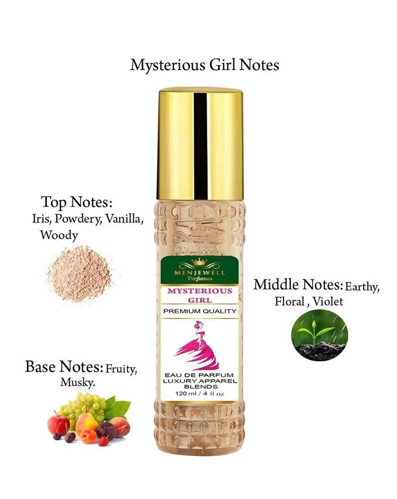 Menjewell Mysterious Girl Eau De Parfum 120ml 4.0 Fl.oz. Premium Quality | Luxury Apparel Blends | Women Fragrance - Image 3