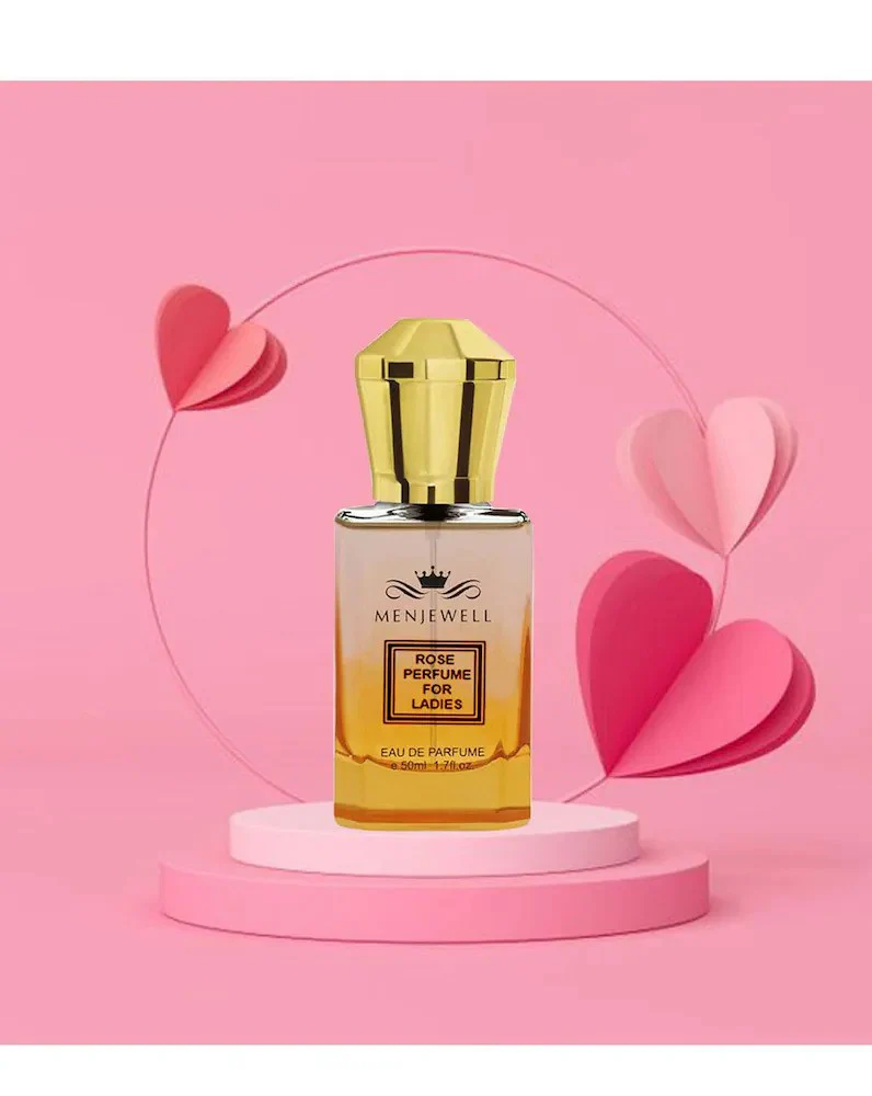Menjewell Rose Perfume For Ladies Eau De Parfum 50ml 1.7 Fl.oz. Women Fragrance | Long Lasting - Image 4