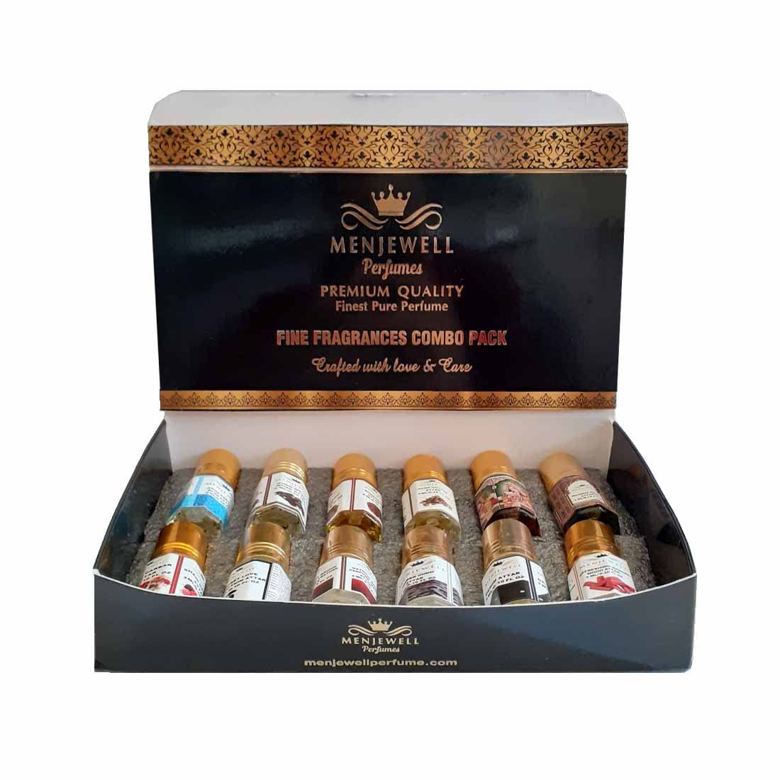 Menjewell Set Of 12 Premium Quality Fine Fragrances Perfume 3ml 0.1 Fl.oz. Each | Fragrance Collection For Him - Image 2