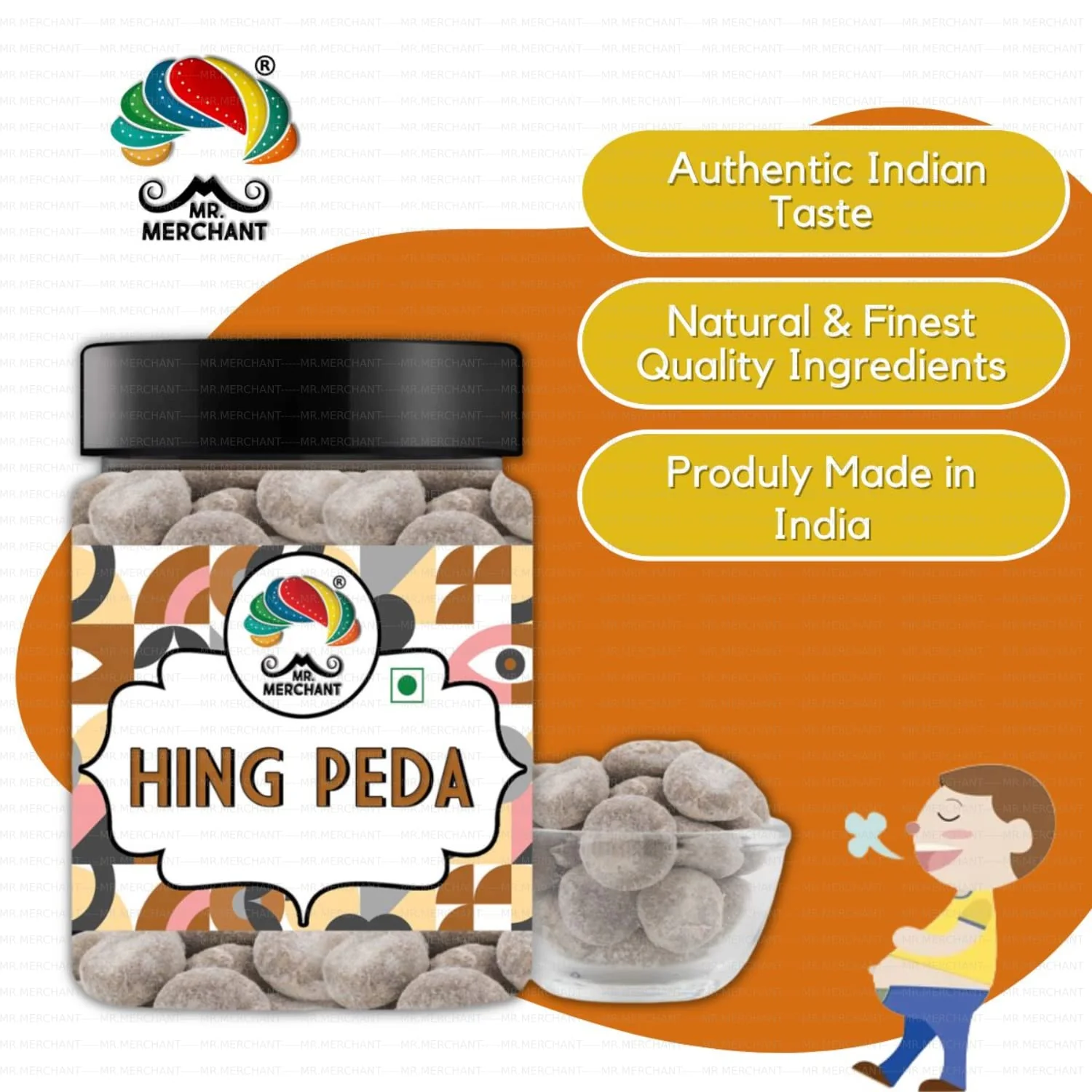 Mr. Merchant Hing Peda (Pachak Hing Peda Churan Mukhwas) 300gm, | Good For Digestion - Image 2