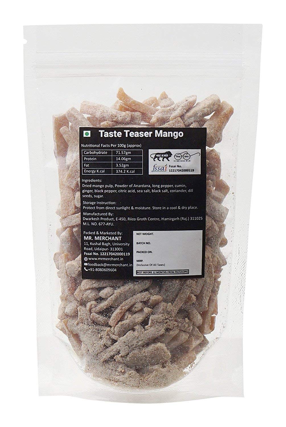 Mr. Merchant Taste Teaser (Mango Slices) 400 Grams, - Image 3
