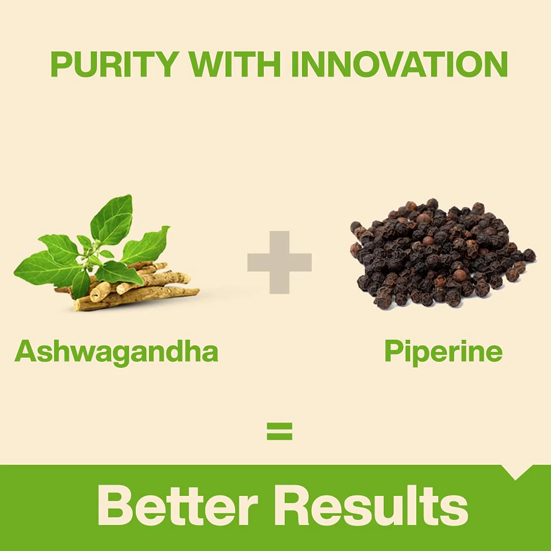Myfitfuel Ashwagandha Root Extract 7% Withanolides With Piperine 95%, 1000mg, Improves Energy Levels & Stamina | 180 Capsules 300gm 0.66lbs - Image 4