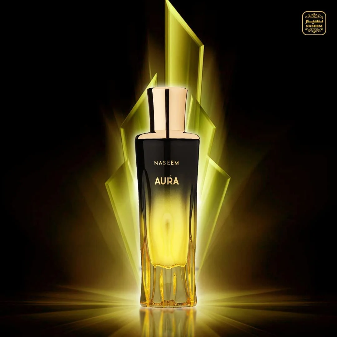 Naseem Aura Aqua Perfume Extrait De Parfum 80ml 2.7 Fl.oz. Alcohol Free | Unisex Fragrance - Image 3
