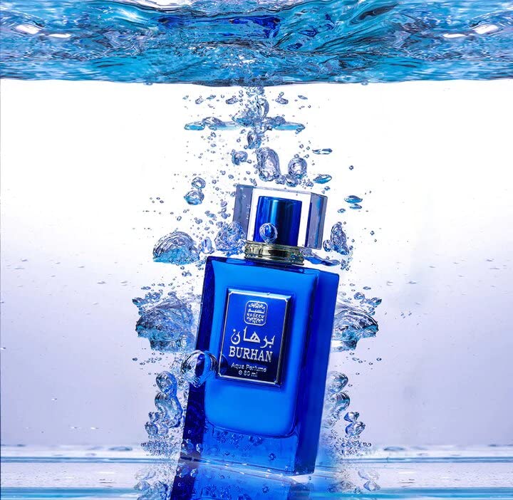 Naseem Burhan Aqua Perfume 80ml 2.7 Fl.oz. Alcohol Free | Long Lasting Unisex Fragrance - Image 2