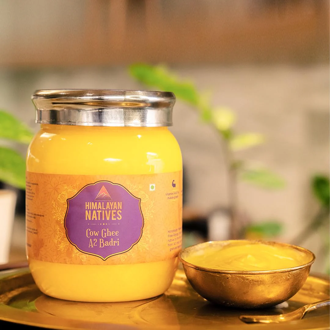 Natural A2 Badri Cow Ghee By Himalayan Natives | Highly Nutritious Helps Keep Your Boost Immunity & Eye Health Desi Cow Ghee | (500ml) 16.9 Ounce | Jar Pack - Image 5