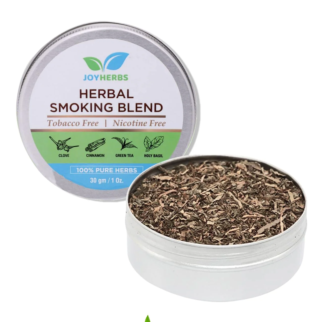 Natural & Ayurvedic Herbal Smoking Blend 1 Pack 1 Oz/ 30g Can With Wooden Royal Black Pipe | Helps To Quit Smoking - Tobacco-Free & Nicotine-Free Smoking Mixture - Image 6