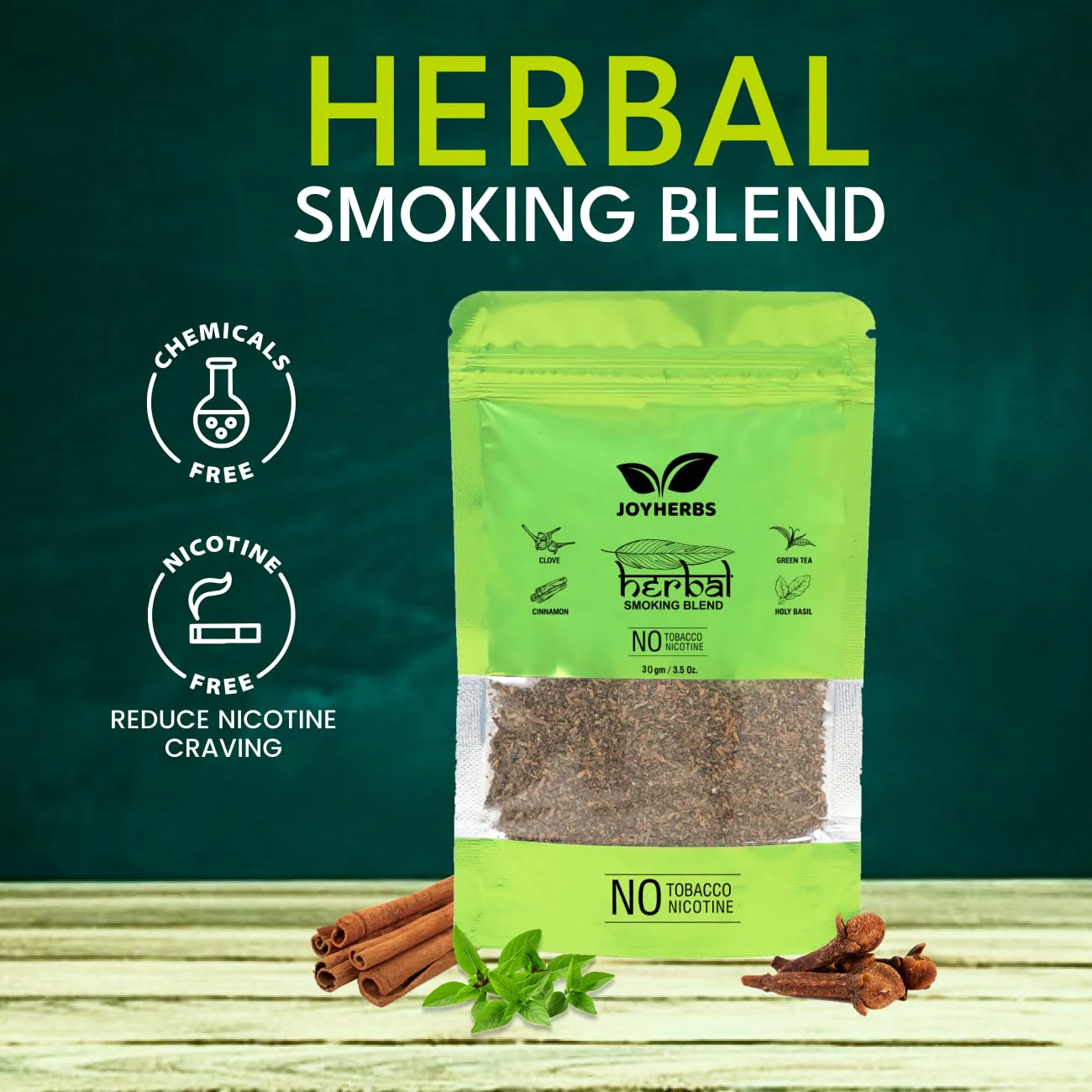 Natural & Ayurvedic Herbal Smoking Blend 1 Pack 1 Oz/ 30g With Frutta Tube 100 Tubes Per Box - Tobacco-Free & Nicotine-Free Smoking Mixture - Image 4