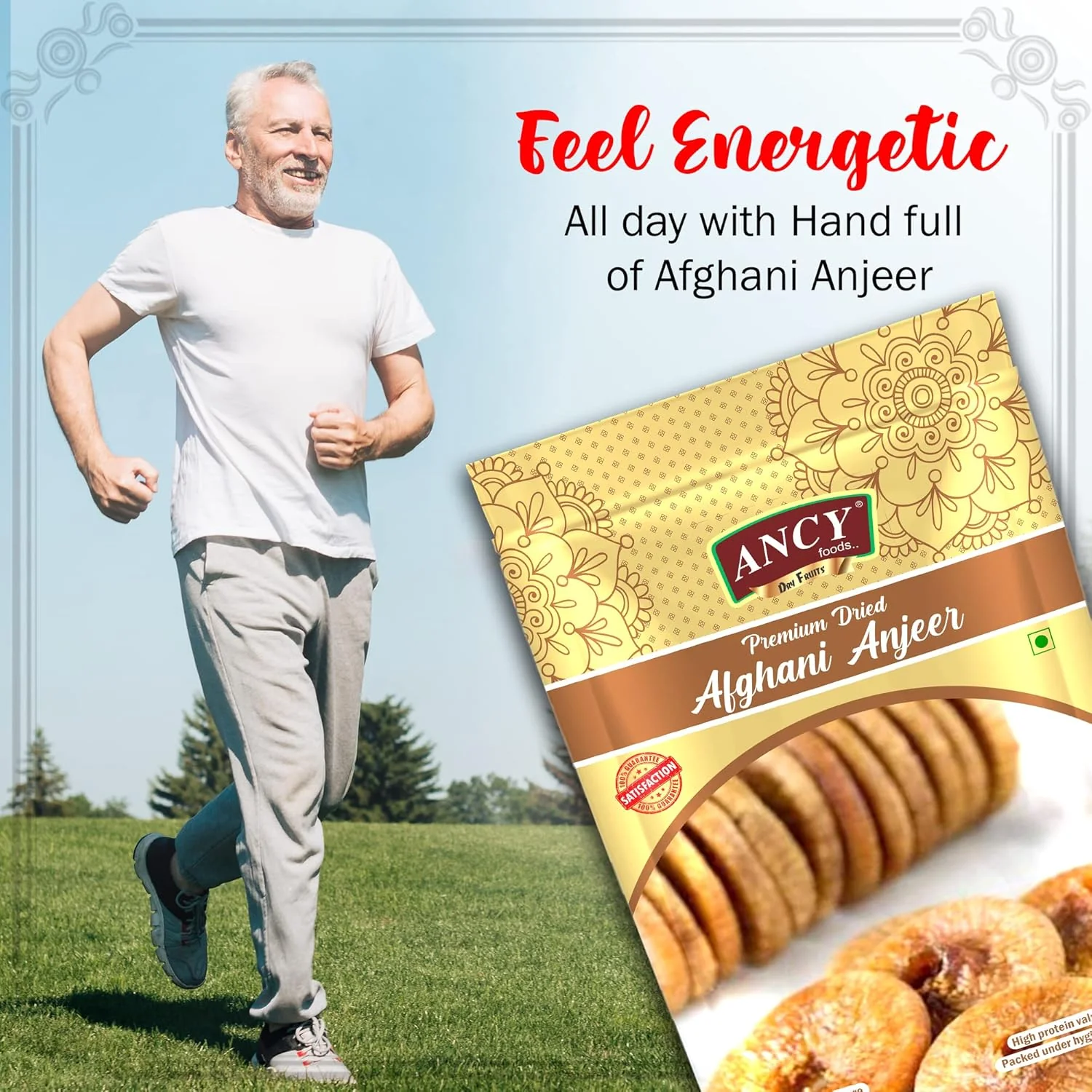 Natural Big Size Anjeer Dry Figs By Ancy 400gm, | Healthy Nuts Dry Fruits Jar Pack | Rich In Iron, Fibre & Vitamins Figs | 14.1 Ounce | Pack Of 1 - Image 5