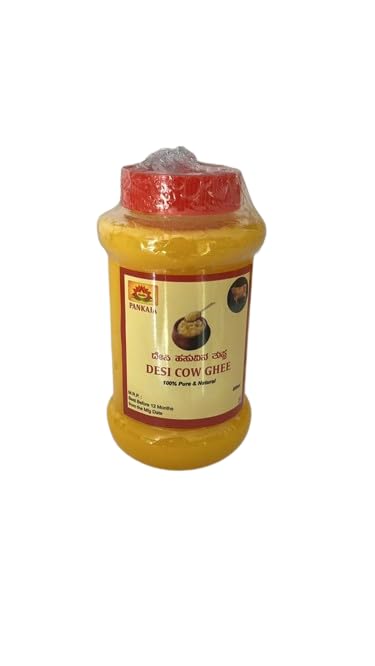 Natural Desi Cow Ghee By Pankaja | Made Traditionally From Curd Cow Ghee For Better Digestion & Immunity | (500ml) 16.9 Ounce | Jar Pack - Image 2