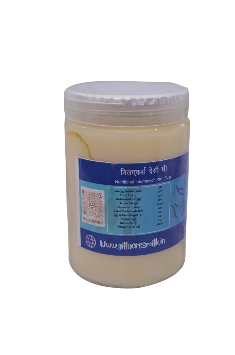 Natural Premium Desi Ghee By GillAcres | Highly Nutritious & Healthy Desi Ghee Helps Keep Your Boost Energy | (500ml) 16.9 Ounce | Jar Pack - Image 2