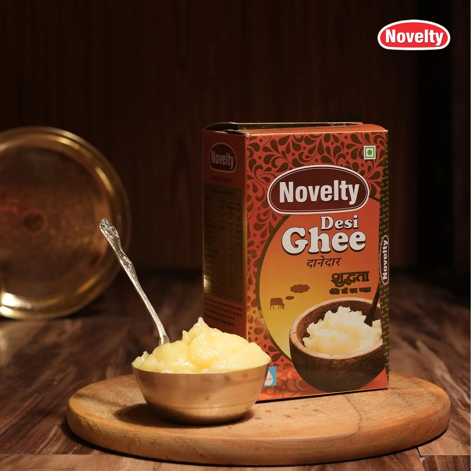 Natural Premium Desi Ghee Danedar By Novelty | Great Source Of Protein Fiber Healthy Desi Ghee Good For Dals & Biryani | (500ml) 16.9 Ounce | Box Pack - Image 5