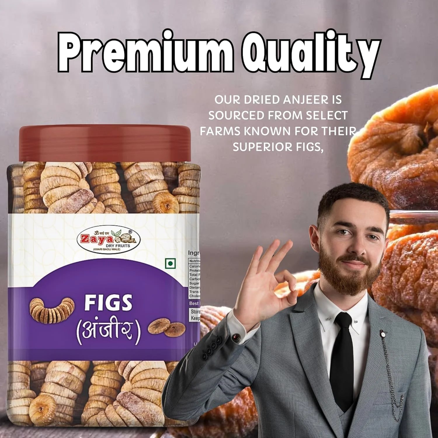 Natural Sweetness Dried Figs Anjeer By Zaya Dryfruits 1kg, | Rich In Fiber High In Dietary Immunity Dried Figs | 35.2 Ounce - Image 5
