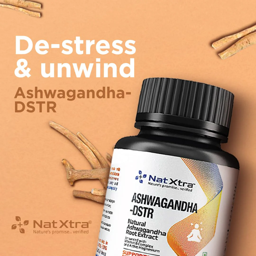 Natxtra Energy - Boosting Supplement Improves Strength & Stamina, Helps Enhance Endurance, Manages Stress, Made With Ashwagandha Root Extract | 60 Capsules 100gm 0.2lbs - Image 3