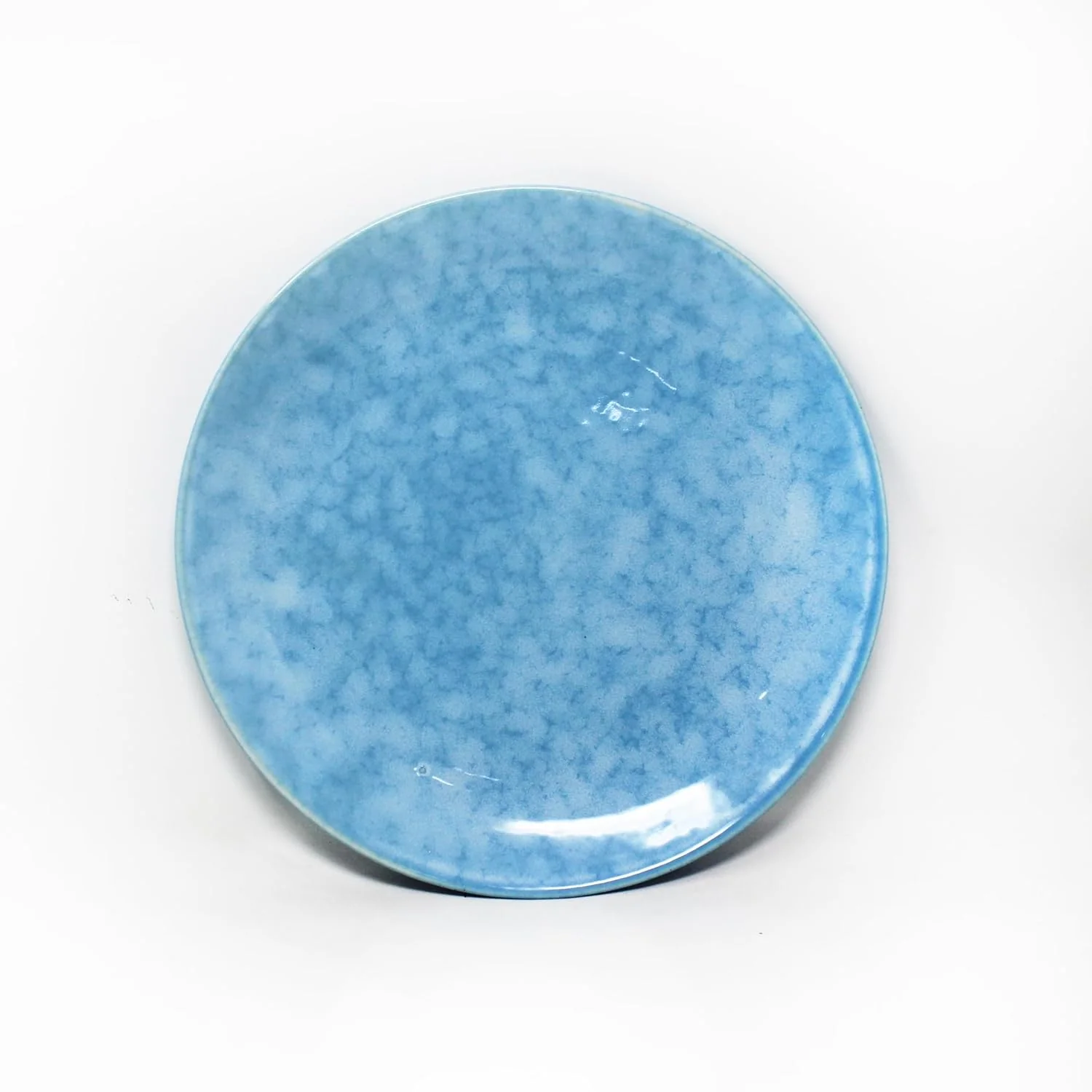 Neelam Ceramic Dinner Plates Set Of 6 - 10 Inches, 6 Pieces, Blue | Hand Painted Full Ceramic Plates For Dinner - Microwave Safe & Dishwasher Safe - Image 2