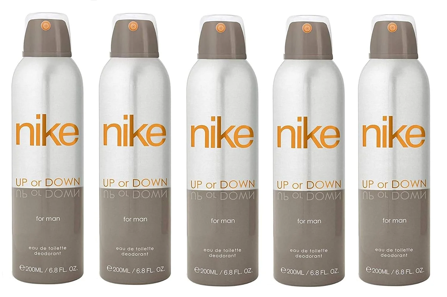 Nike Up Or Down Eau De Toilette Deodorant 1000ml 33.8 Fl.oz. Pack Of 5 | Perfect Aniverssary Gift Set For Husband - Image 3