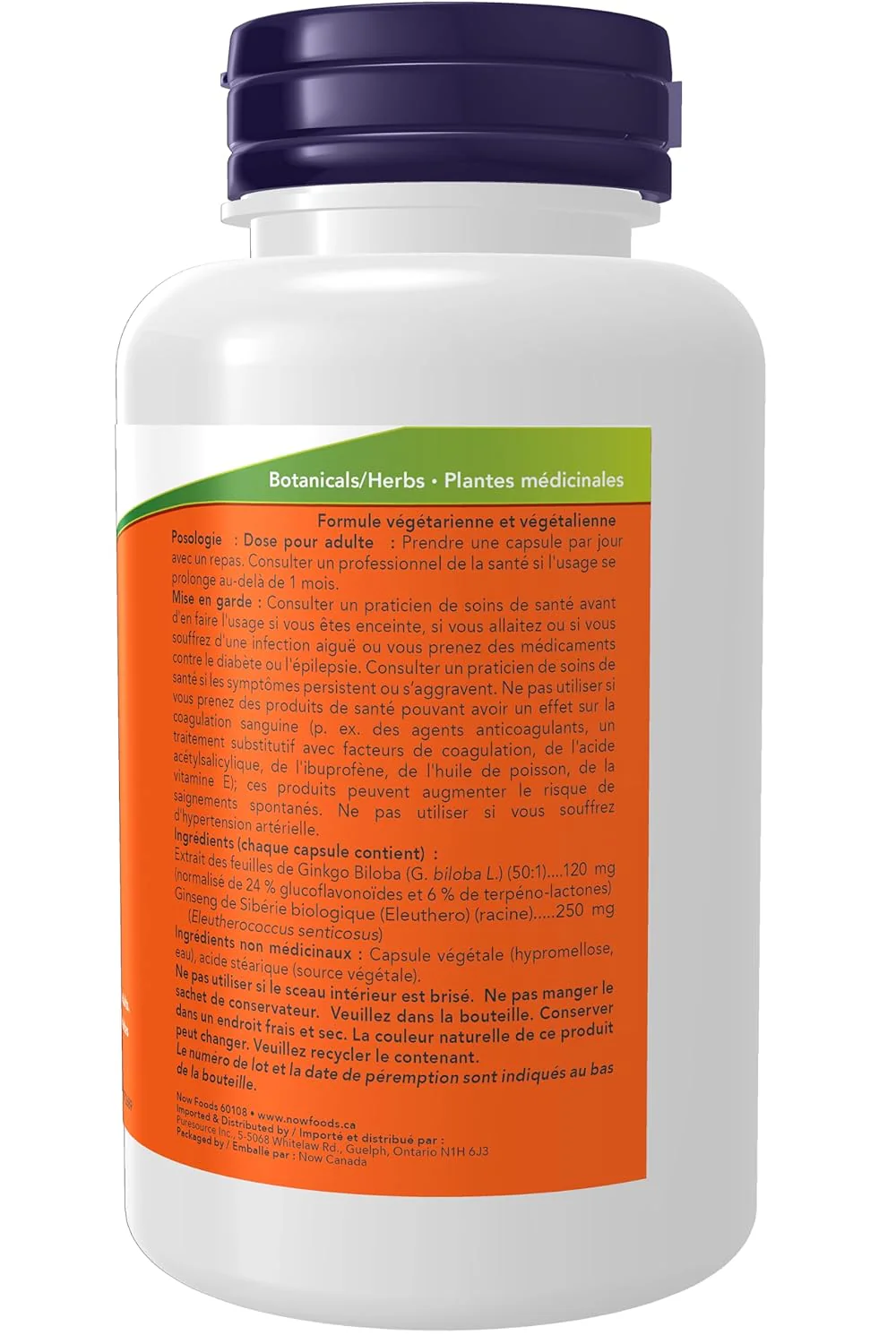 Now Ginkgo Biloba 120mg 24% 50:1 Extract, Helps To Maintain Cognitive Function & Memory In Adults | 100 Veg Capsules 150gm 0.3lbs - Image 2