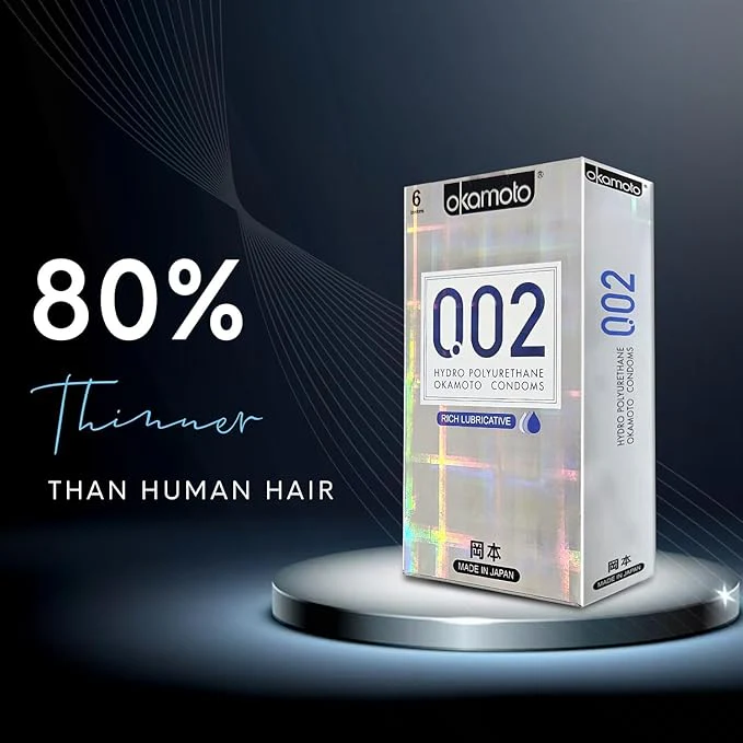 Okamoto 0.02 - Japan's Best | Thinnest Condom In India | 1st Time In India - Non Latex| Super Thin - Image 3