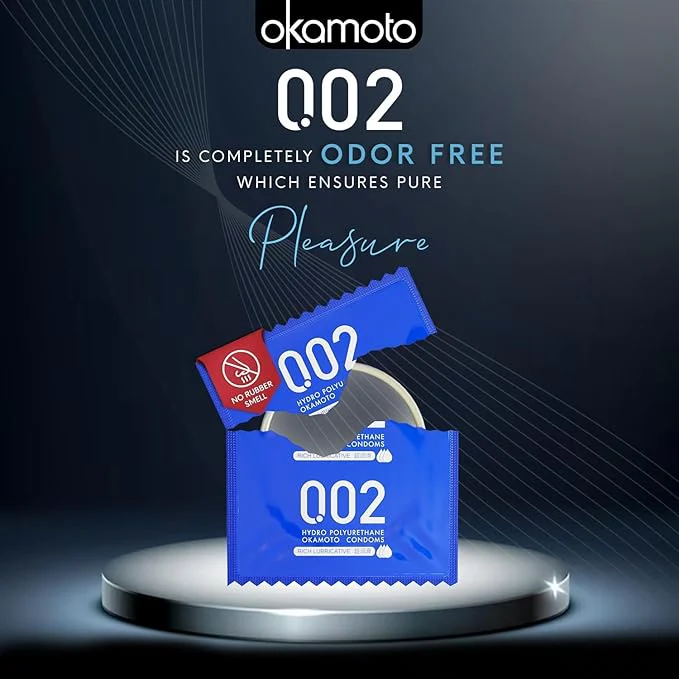 Okamoto 0.02 - Japan's Best | Thinnest Condom In India | 1st Time In India - Non Latex| Super Thin - Image 4