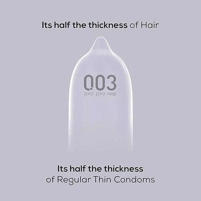 Okamoto 003 Japan’s | Only Natural Water Based Lube Condom In India (Pack Of 3) | 30s Condoms - Image 3