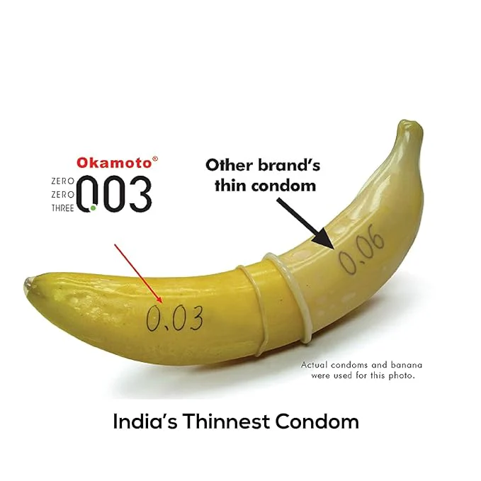 Okamoto Condom | Ultra Thin Condoms For Men | Thinnest Premium Snug Fit Condoms | 0.03 Mm Thin | - Image 4