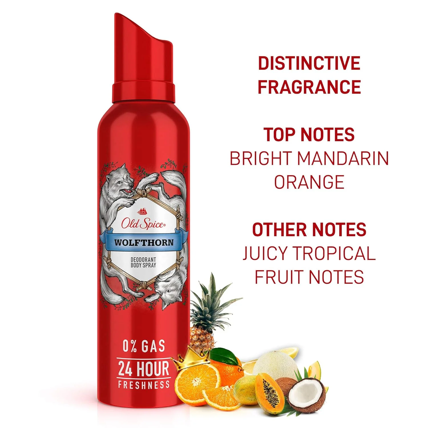 Old Spice Combo Of 2 Wolfthorn No Gas Deodorant Body Spray Perfume For Men 140ml Each 4.7 Fl.oz. - Image 2