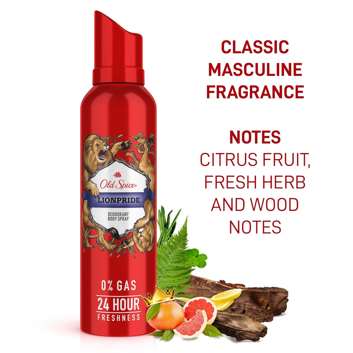 Old Spice Lionpride & Krakengard No Gas Deodorant Body Spray Perfume 140ml Each 4.7 Fl.oz. | For Men - Image 3