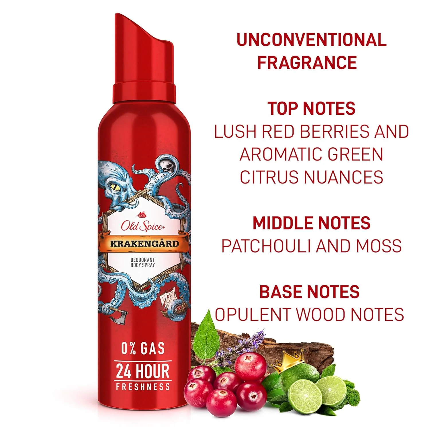 Old Spice Lionpride & Krakengard No Gas Deodorant Body Spray Perfume 140ml Each 4.7 Fl.oz. | For Men - Image 6