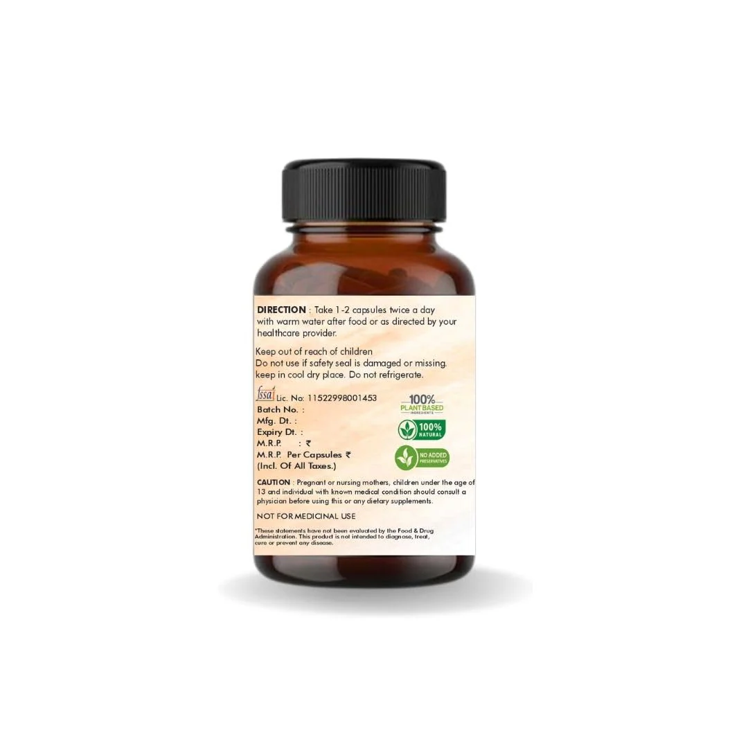 One Tree By Herbal Homes Garlic 500mg Extract, Supports The Body's Natural Detoxification Processes | 60 Vegan Capsule 100gm 0.2lbs - Image 3