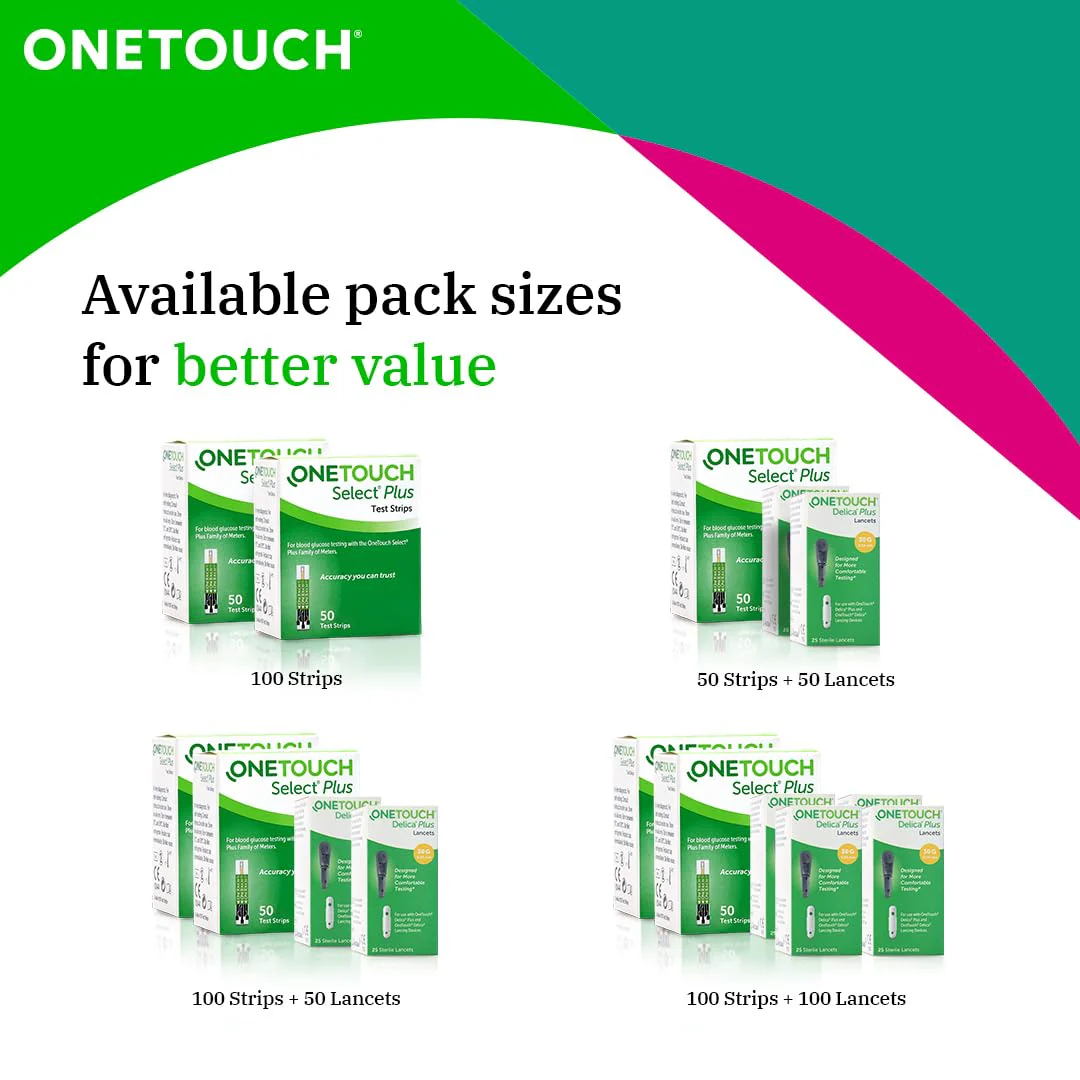 OneTouch Select Plus Test Strips - Pack of 10 Strips | Blood Sugar Test Machine Testing Strips | Global Iconic Brand | For use with OneTouch Select Plus Simple Glucometer - Image 6