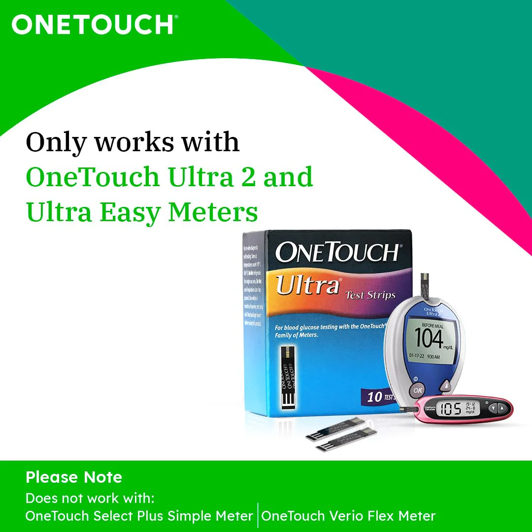 OneTouch Ultra Test Strips | Pack Of 50 Strips | Blood Sugar Test Machine Testing Strips - Global Iconic Brand | For Use With OneTouch Ultra 2 Glucometer & OneTouch Ultra Easy Glucometer - Image 3