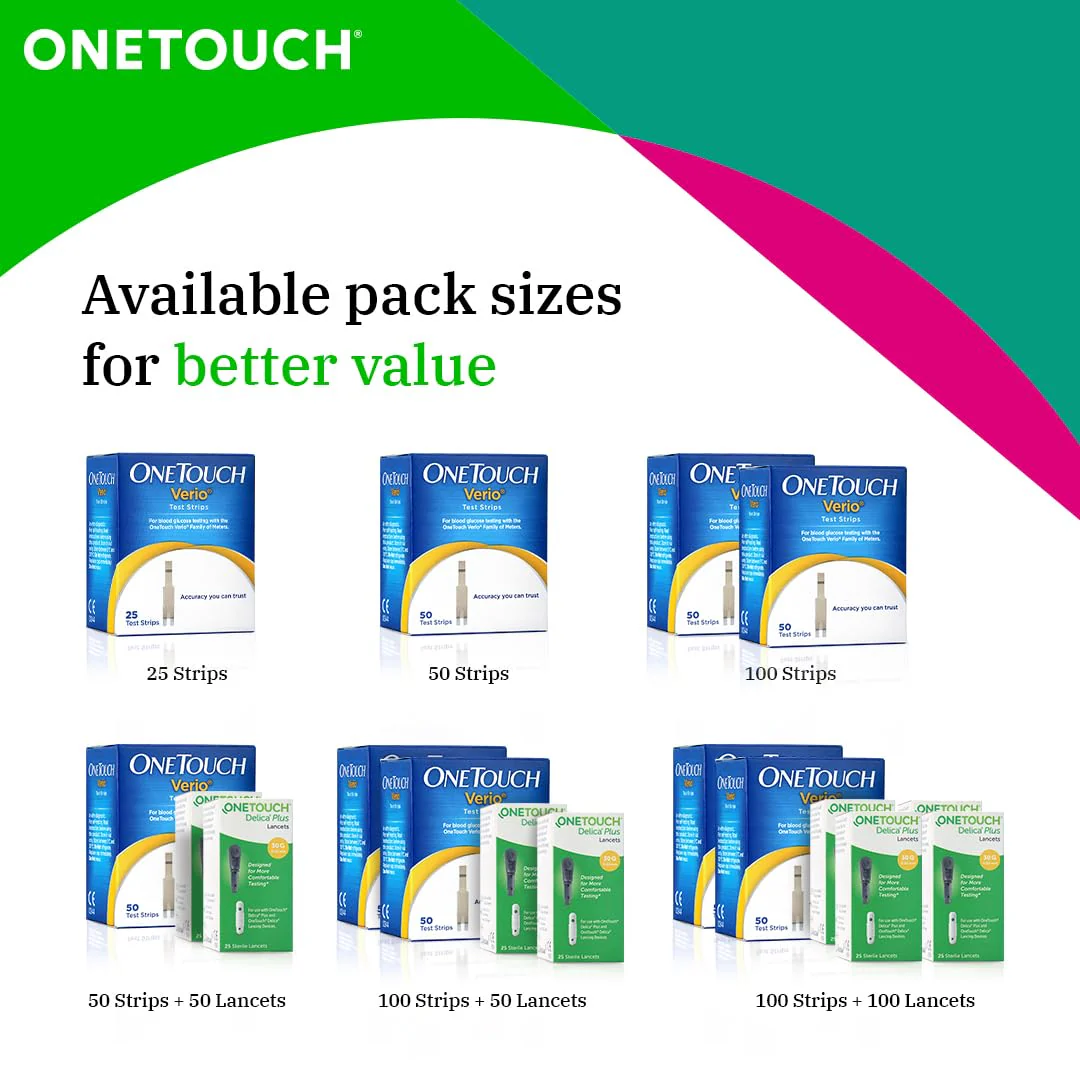 OneTouch Verio Test Strip (100 Strips) Pack - Image 6