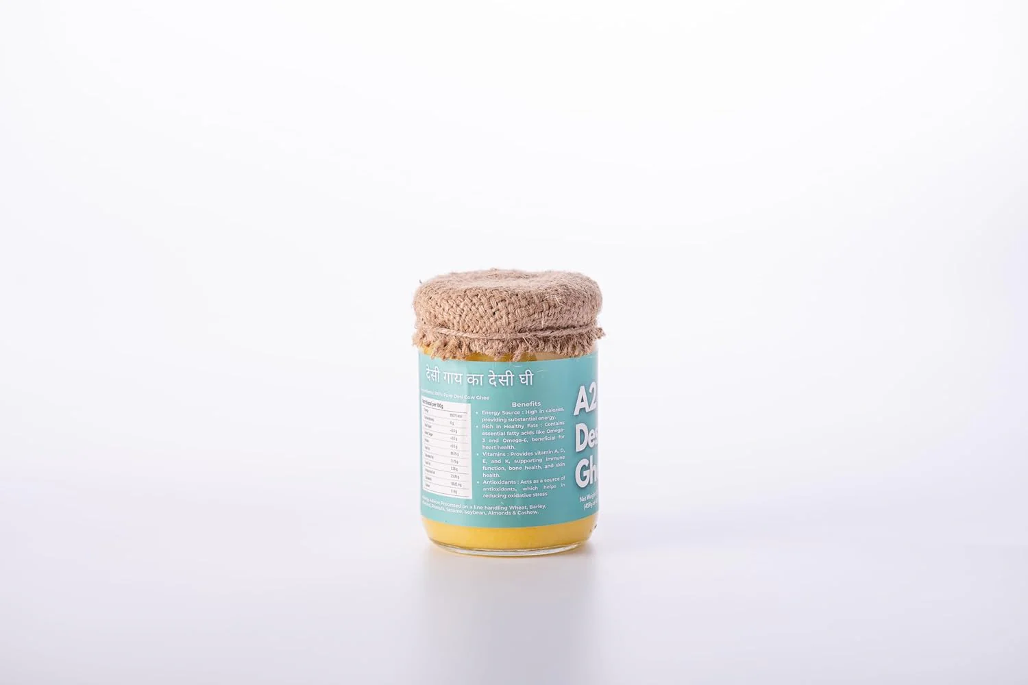 Organic A2 Desi Cow Ghee By The Chakki Co. | Naturally Rich In Vitamin A & Protein Fiber Healthy Desi Cow Ghee Perfect For Sweets | (500ml) 16.9 Ounce | Jar Pack - Image 4