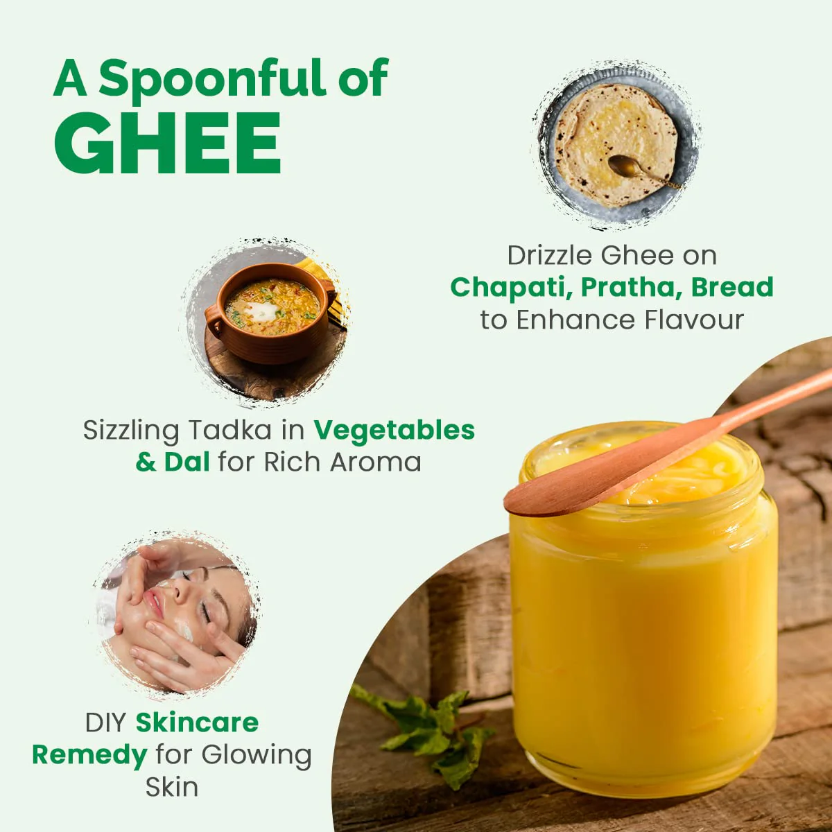 Organic Cow Ghee By Auric | Healthy & Delicious Nutrients Lab Certified Desi Ghee Protact Eyesight | 2 Litr (1 Litr * 2) 67.6 Ounce | Box Pack - Image 2