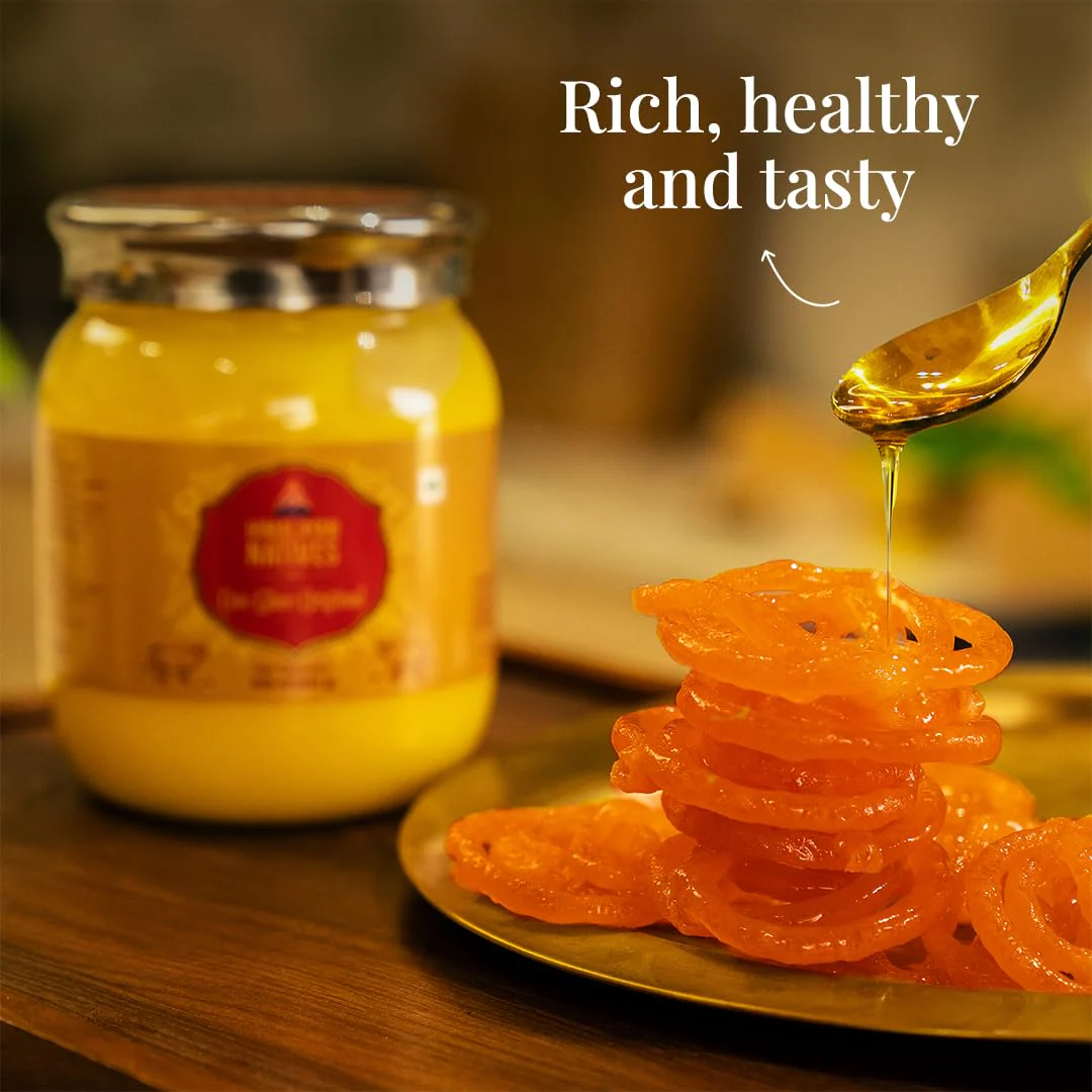 Organic Cow Ghee Original By Himalayan Natives | Highly Nutritious Helps Keep Your Boost Immunity & Energy Desi Cow Ghee | (500ml) 16.9 Ounce | Jar Pack - Image 5