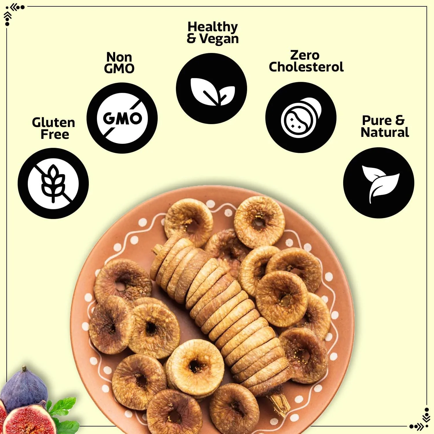 Organic Dried Afghani Anjir Figs By Wonderland Foods 500gm, | Munch The Healthy Cruch Jumbo Size Anjir Figs | Rich In Iron, Fibre & Vitamins Healthy Snack | 17.6 Ounce - Image 5