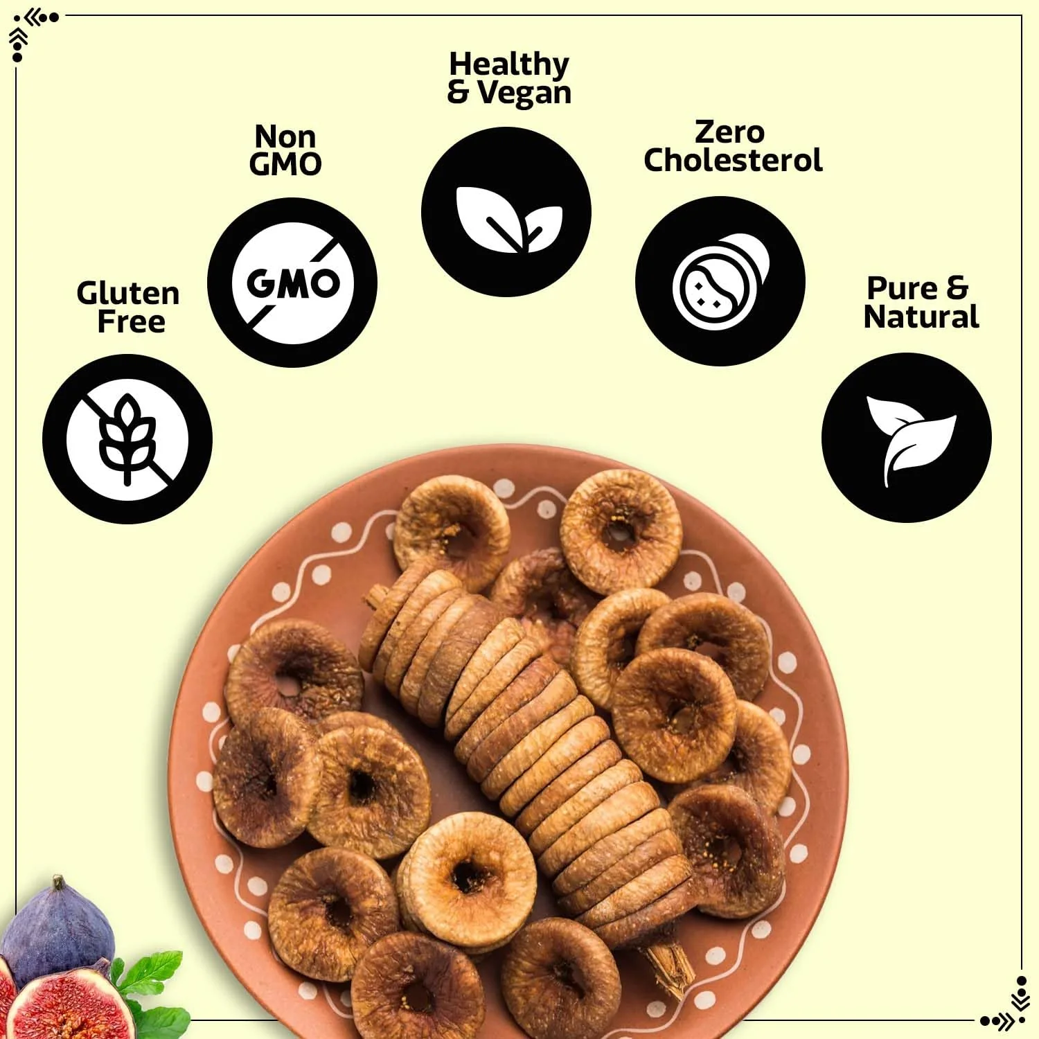 Organic Dried Afghani Anjir Figs By Wonderland Foods 800gm, (200gm*4) Each | Munch The Healthy Cruch Jumbo Size Anjir Figs Jar Pack | Rich In Iron, Fibre & Vitamins Healthy Snack | 28.2 Ounce - Image 5