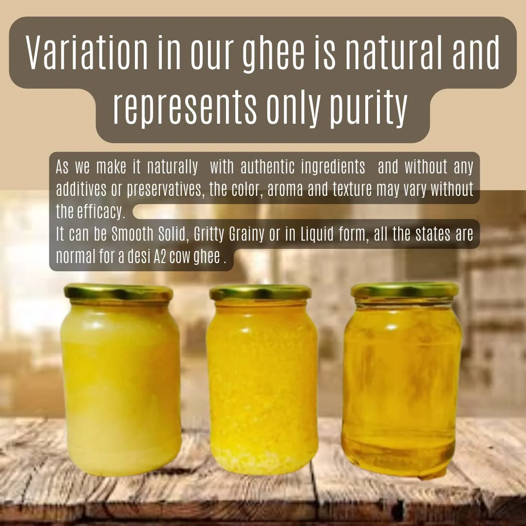 Organic Natural A2 Bilona Cow Desi Ghee By Puro Miles | Natural & Healthy Gir Cow Cultured Desi Ghee Perfect For Overall Health | (200ml) 6.7 Ounce | Jar Pack - Image 5