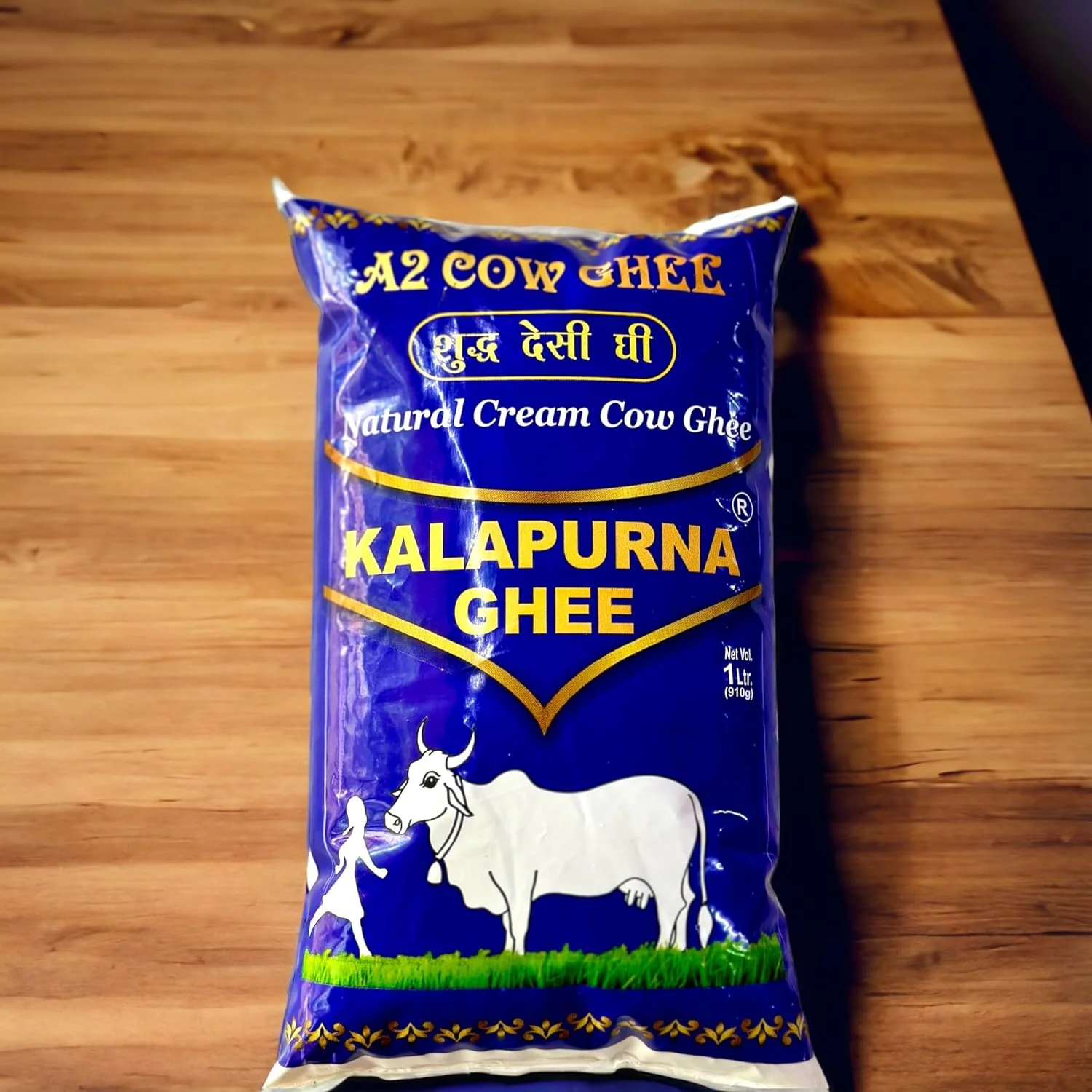 Organic Natural A2 Desi Cow Ghee By Kalapurna Ghee | Delicious & Nutritious Healthy Desi Cow Ghee For Overall Health | 4 Litre (1 Litr * 4) 135.2 Ounce | Pouch Pack - Image 5
