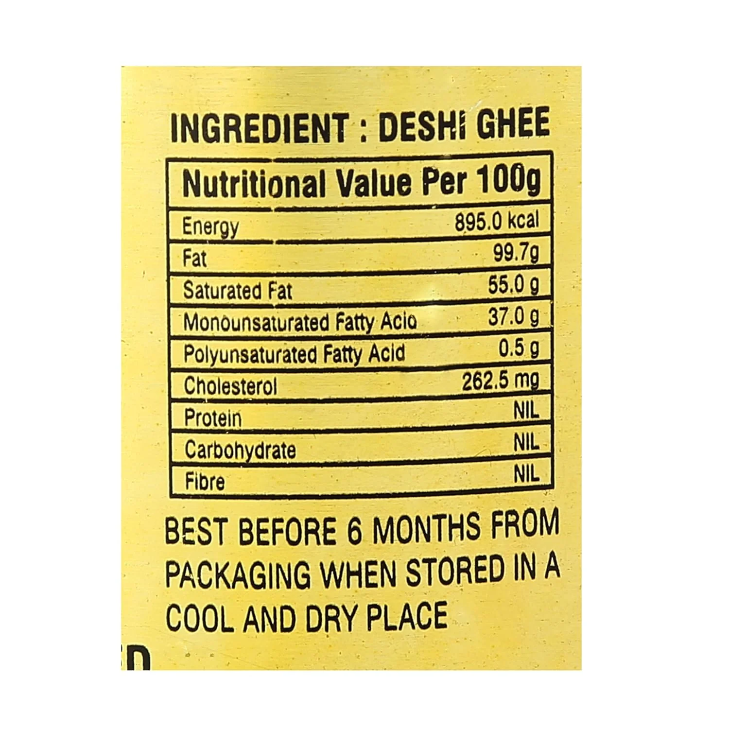Organic Pure Desi Buffalo Ghee By Sree Ghee | High In Protein Fiber & Nutrients Healthy Desi Ghee Good For Laddu | (1 Litr) 33.8 Ounce | Tin Pack - Image 3