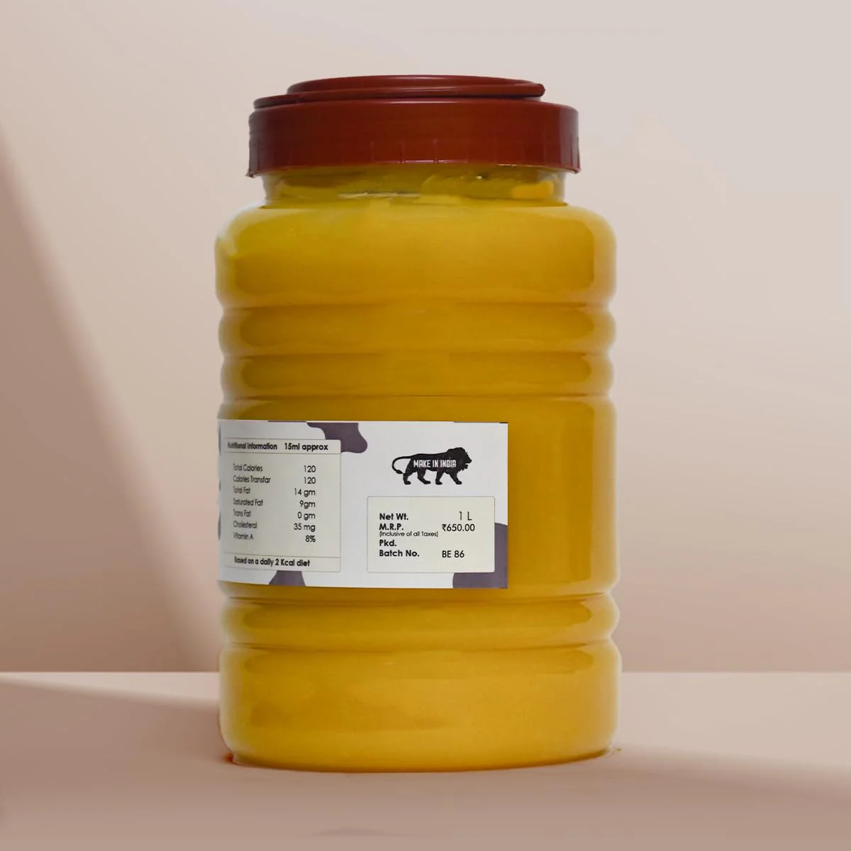 Organic Pure Desi Ghee By Dairywala | High In Protein Fiber Healthy Pure Desi Ghee Good For Digestive Health | (1 Litre) 33.8 Ounce | Jar Pack - Image 2